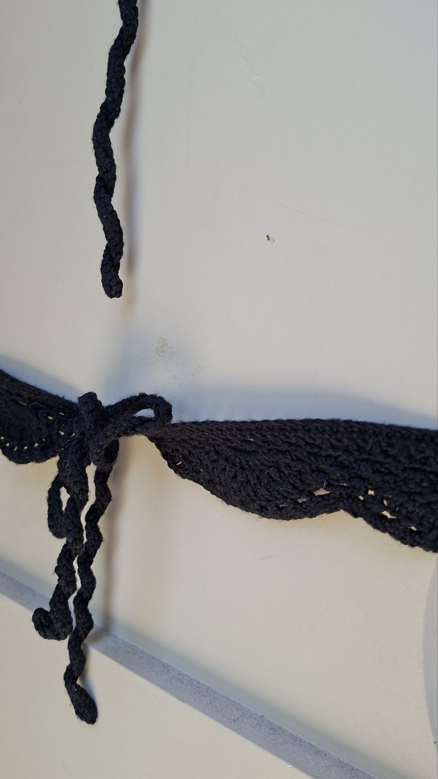 Black Crochet Swimsuit Top