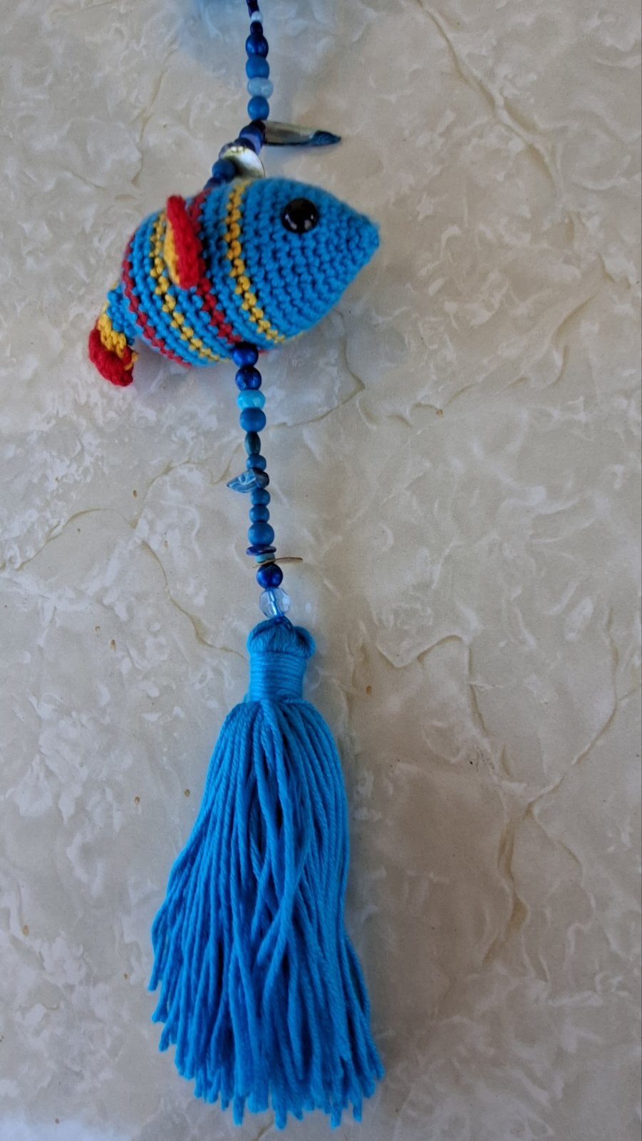 Crochet Fish Wall Hanger