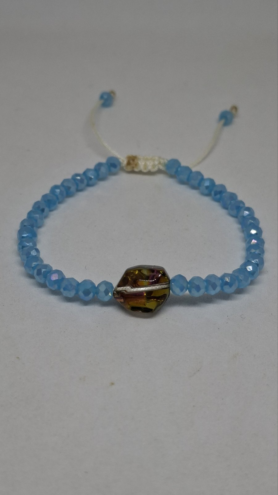 Handmade crystal bracelet styled – boho jewellery Georgia Create Cyprus