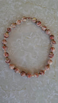 Blush Swirl Bead Necklace