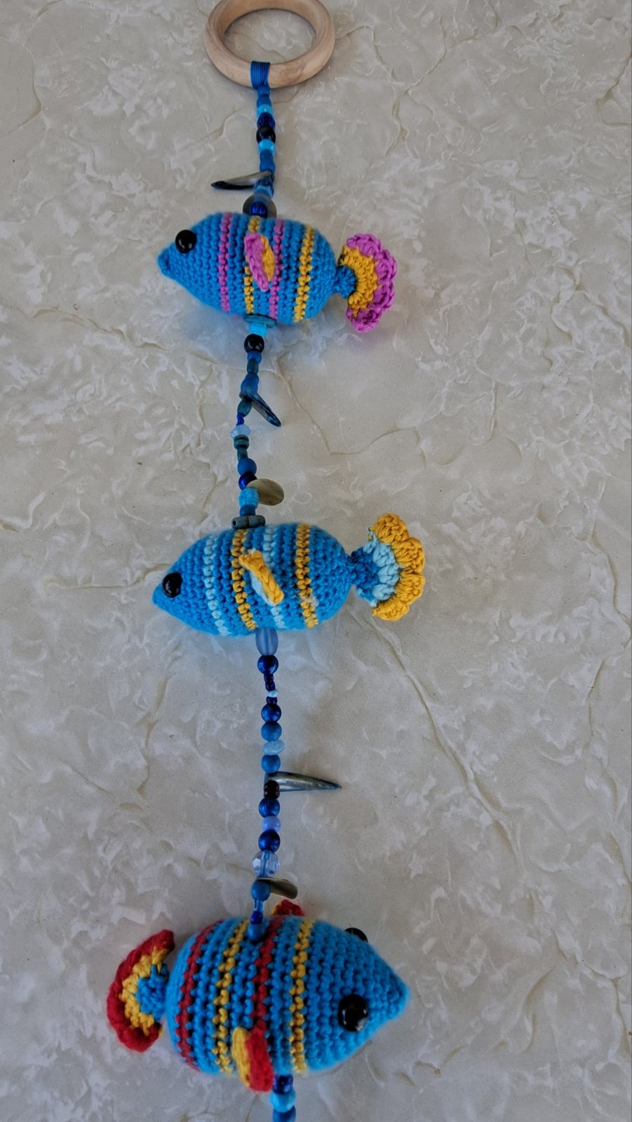 Crochet Fish Wall Hanger