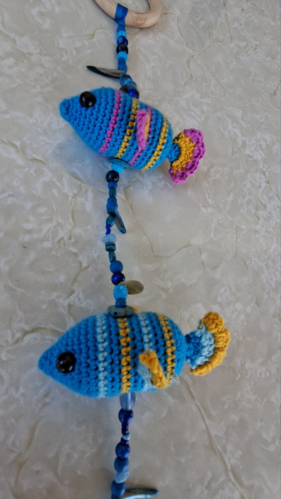 Crochet Fish Wall Hanger