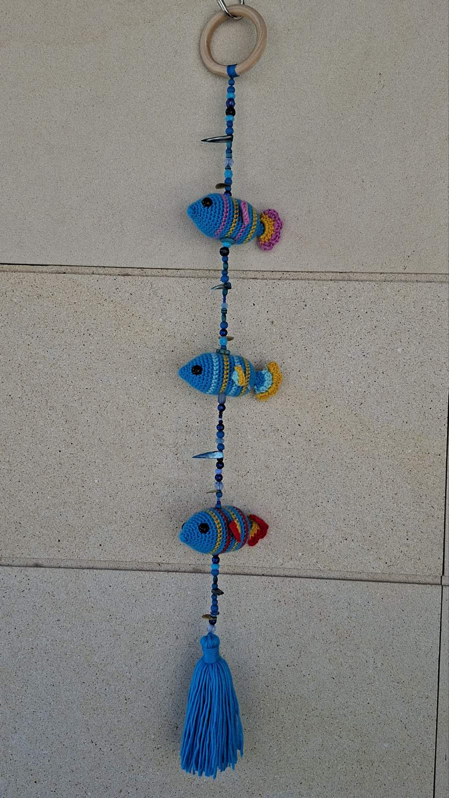 Crochet Fish Wall Hanger