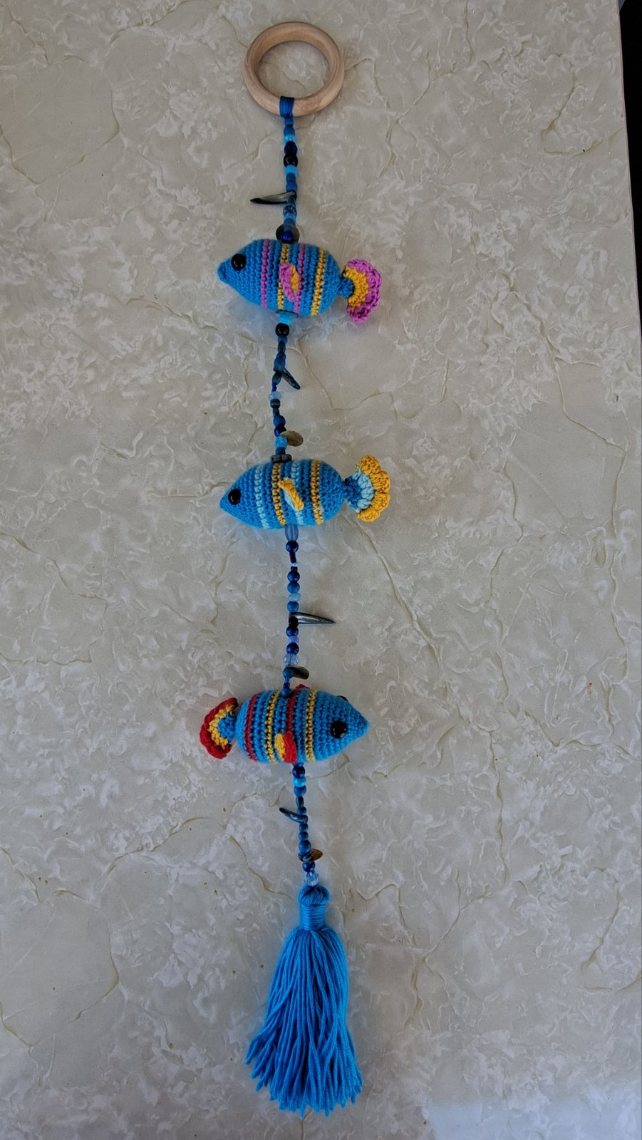 Crochet Fish Wall Hanger
