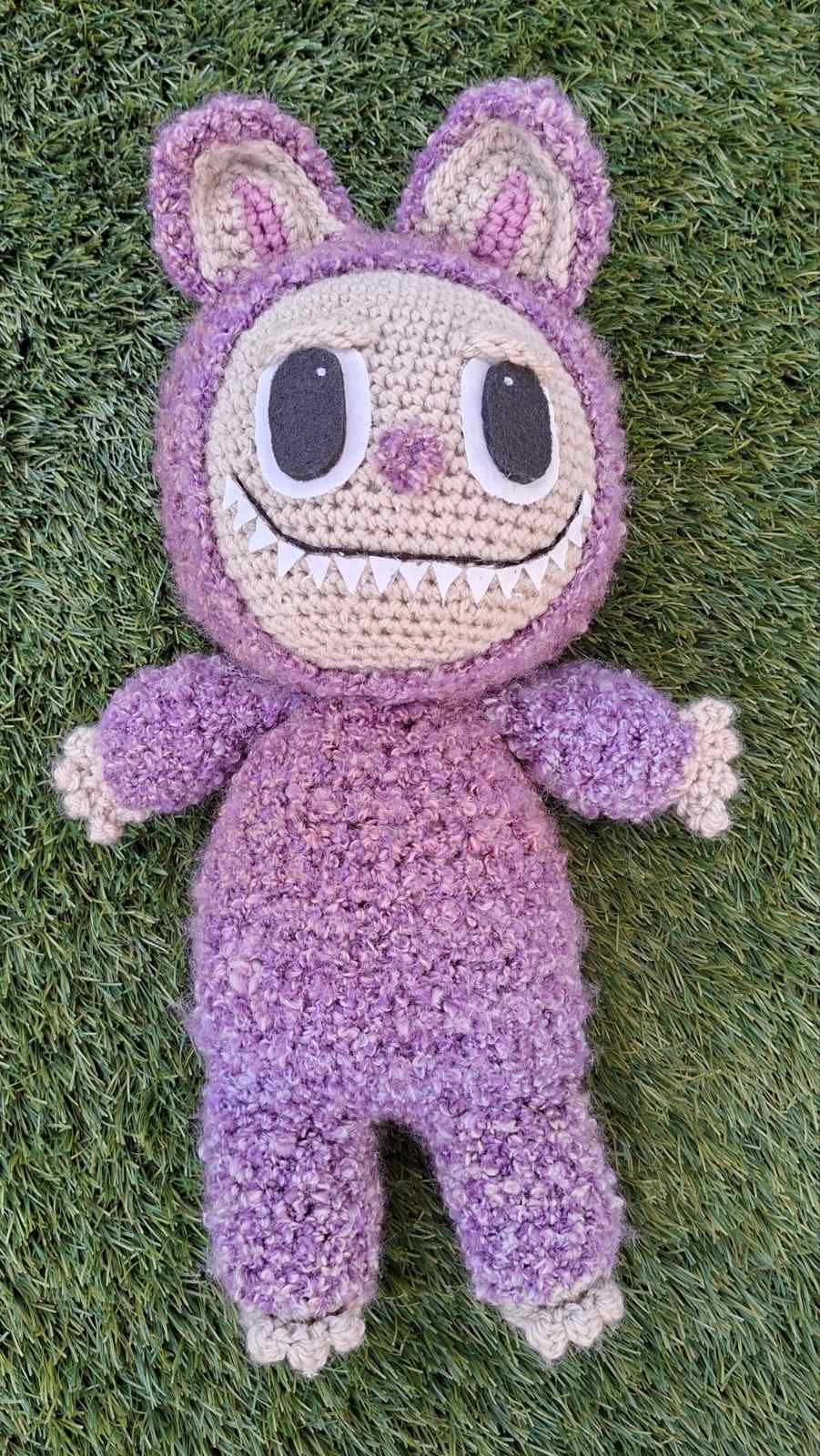 Spooky Bunny Amigurumi Doll — Handmade Crochet