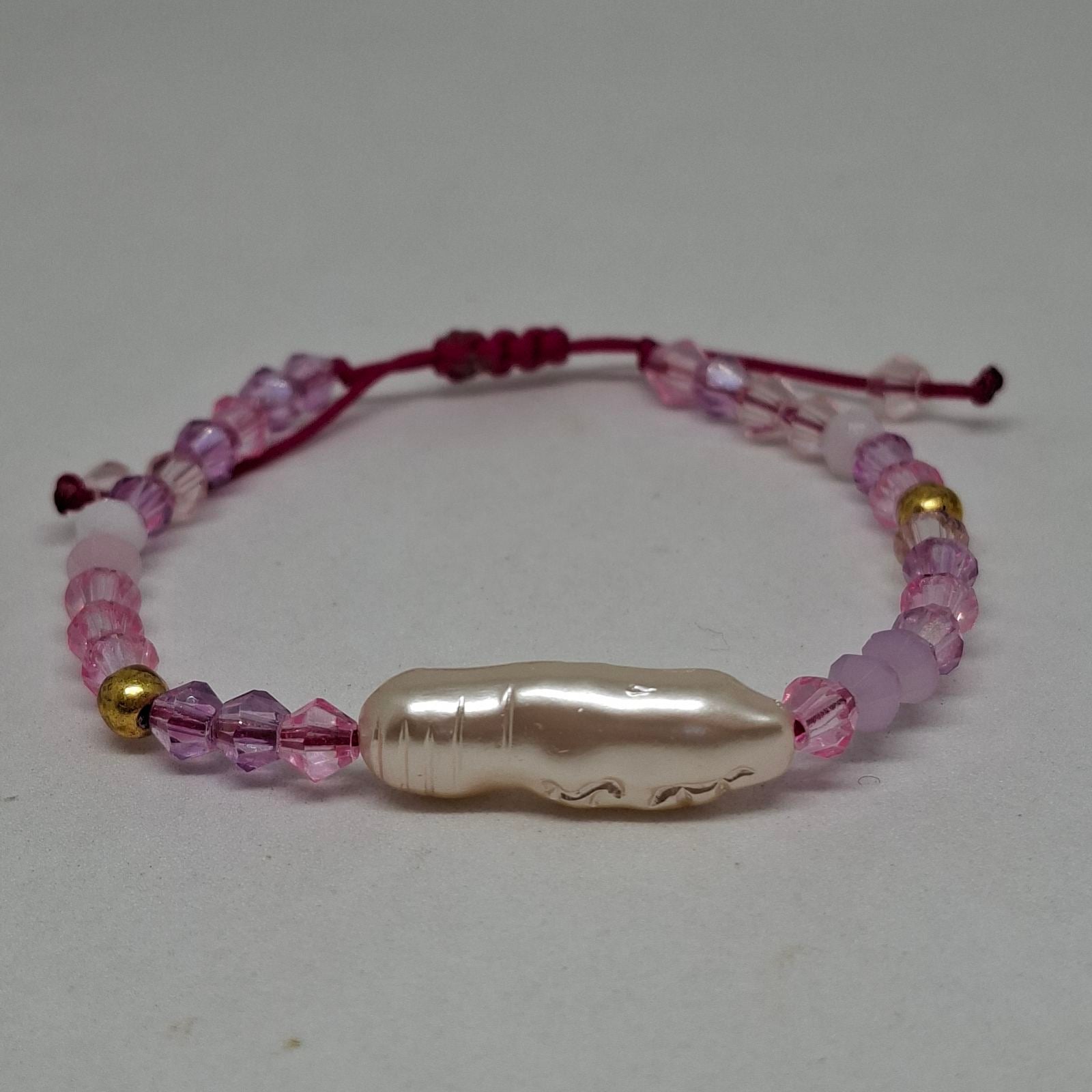 Pink Beaded Bracelet