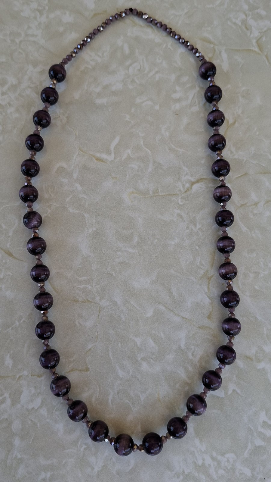 Deep Purple Beaded Necklace