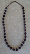Deep Purple Beaded Necklace