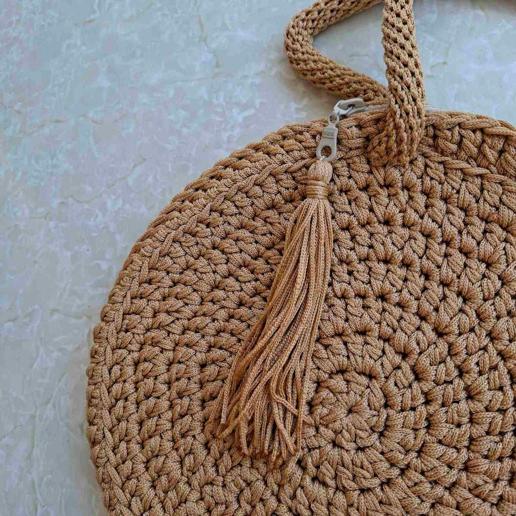 Round Crochet Bag