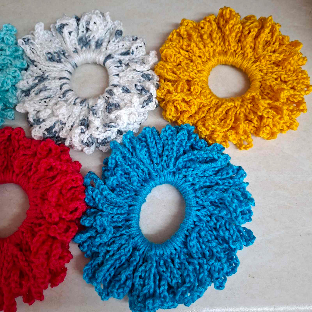 Handmade Crocheted Scrunchie